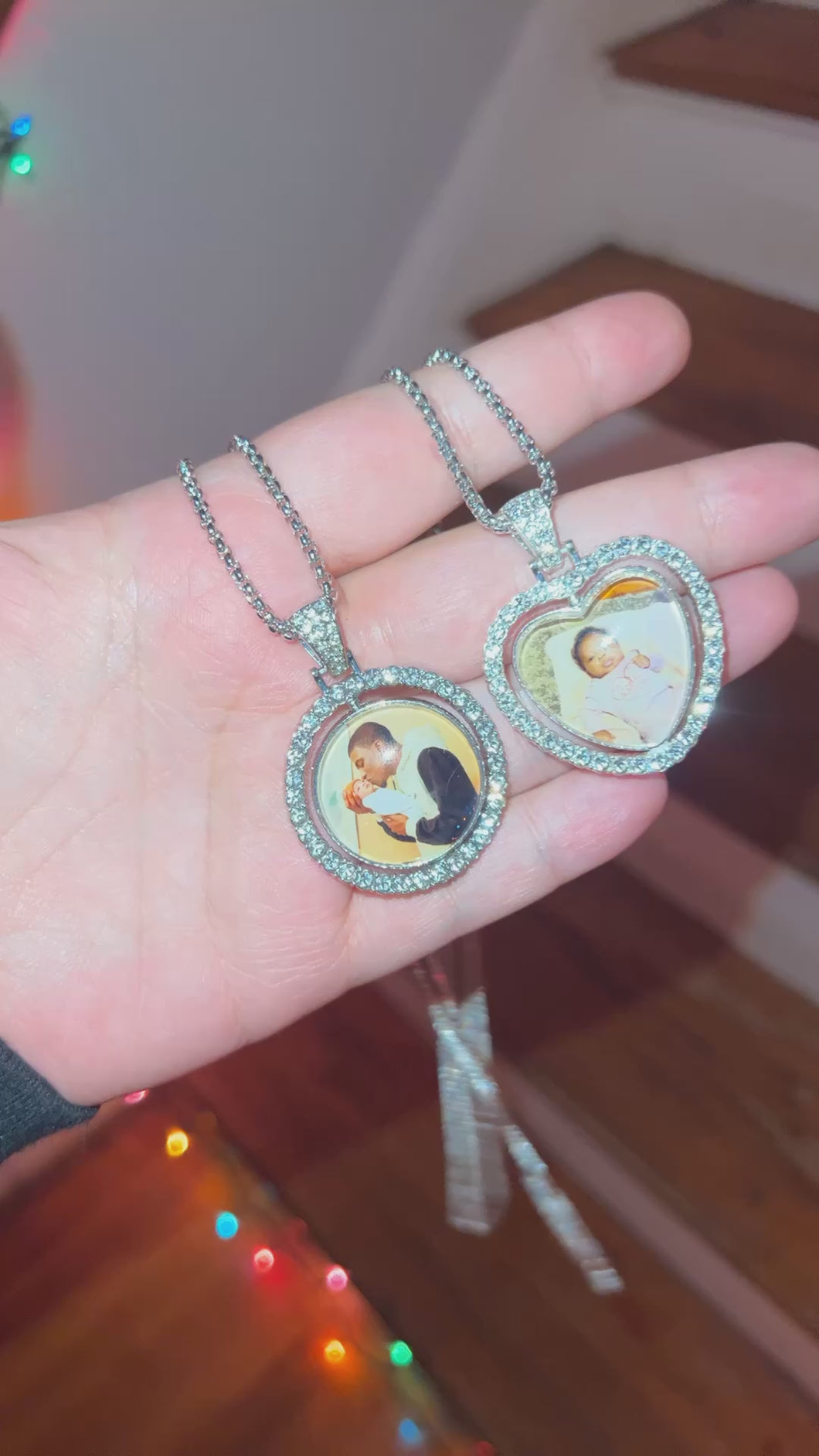 Double sided Photo pendant EMAIL PHOTO OR SEND ON SOCIAL MEDIA!