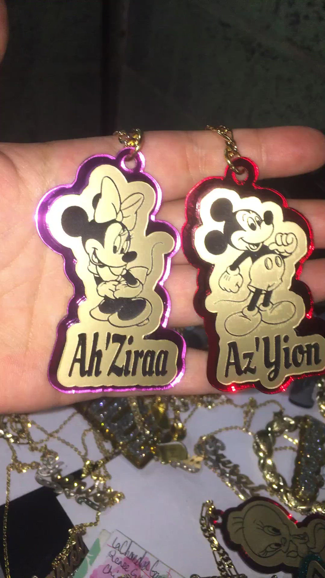 Mickey Mouse or Minnie&chain