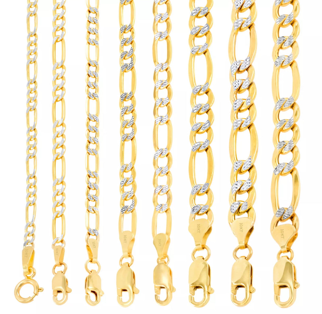 10k Pure Gold Diamond Cut chain